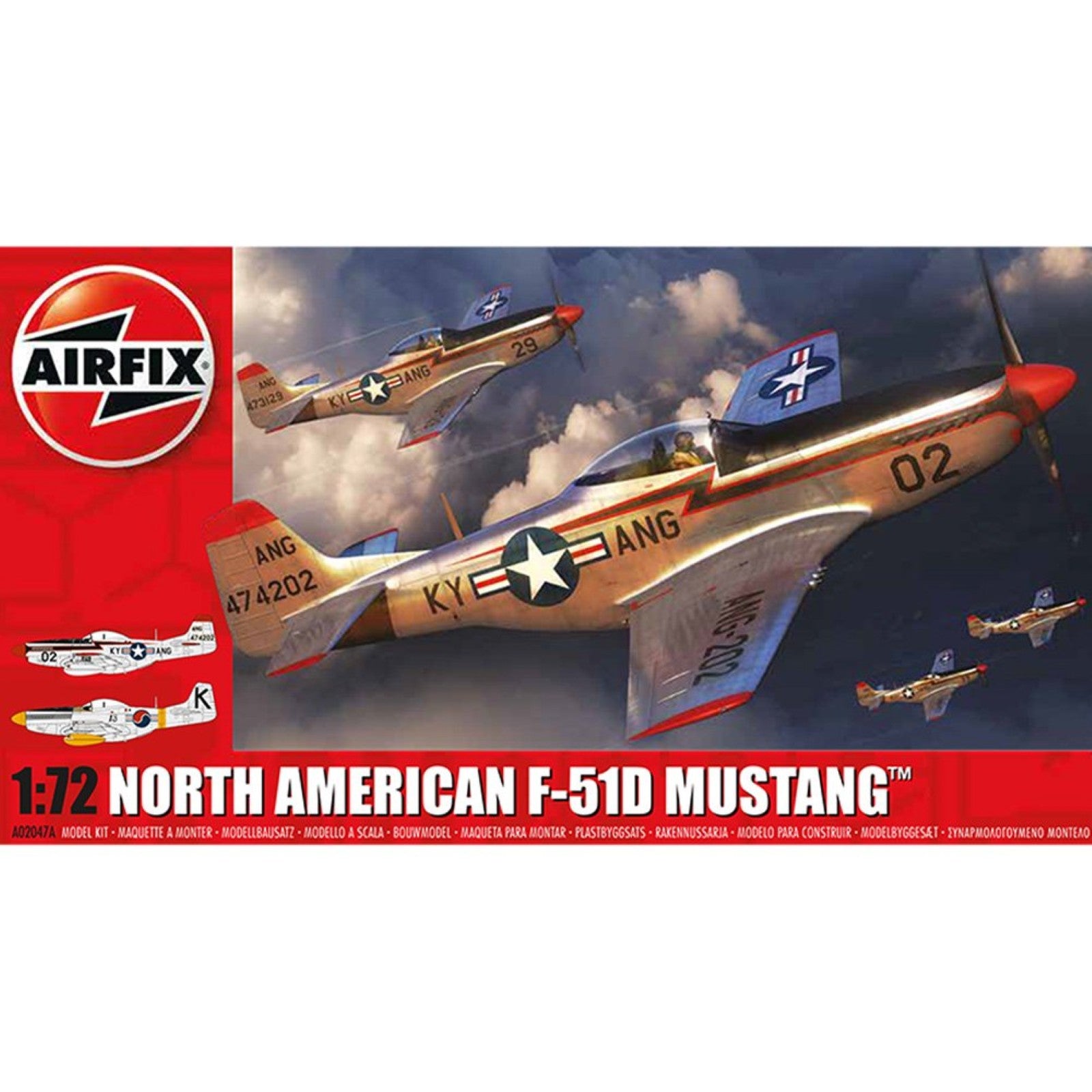 AIRFIX 1/72 NORTH AMERICAN F-51D MUSTANG
